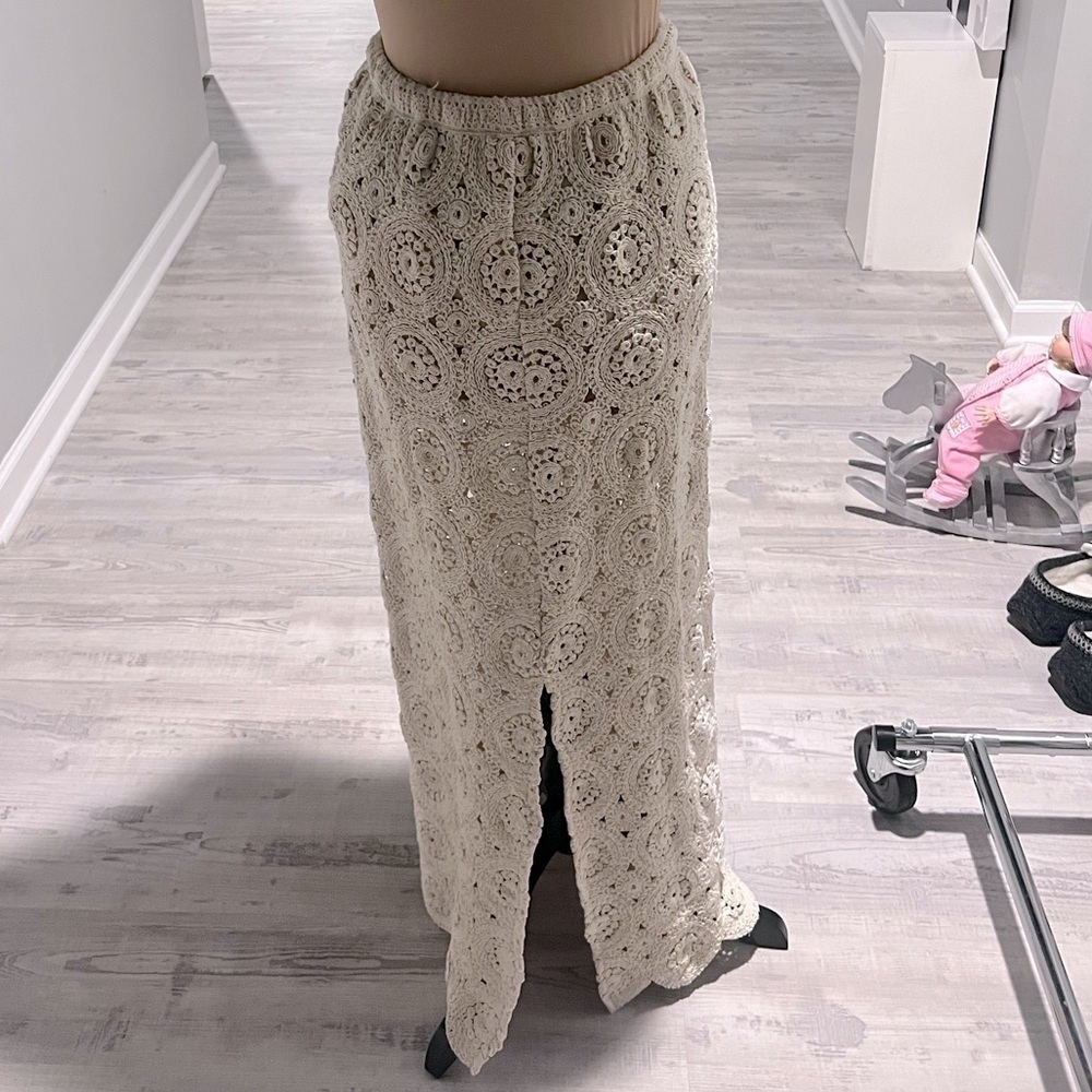 Crochet Maxi Skirt - Picture 3 of 6